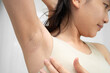 © Warawan - Asian woman have problem black armpit beauty skin care.