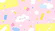© HiSea - Playful cloud patterns cheerful background digital art vibrant colors whimsical design