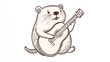© cuanstock - Cute Groundhog Playing Guitar (3)