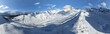 © Moritz Wolf/imageBROKER - Alpine panorama, aerial view with Kesch hut, behind mountain peak Piz Kesch, Albula Alps, Rhaetian Alps, Grisons, Eastern Switzerland, Switzerland