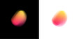 © Mirotvoric - Iridescent gradient shape circle with liquid streaks, floating holographic drops, rainbow colors blending across soft mesh, luminous neon shimmer, glowing round banner PNG.