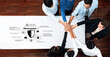 © InfiniteFlow - Diverse team collaborating on cyber security strategies, showcasing digital graphics and icons on a table. Focused on privacy and data protection solutions in a professional setting. Trope