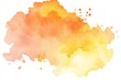 © mehaniq41 - Abstract watercolor splash blends orange and yellow hues on white background. Energetic and bright, conveying motion and warmth. Neural network AI generated