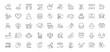 © Jocelyn_Flores - Recreational activities editable line icons set. leisure and hobby outline graphics