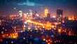 © ric - 冬の夜の街明かりをぼかした年末背景