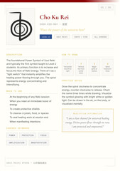  Cho Ku Rei Reiki Symbol Study Card