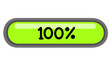© Ahmad - Green progress bar showing one hundred percent complete loading status