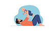 © Alule - Father playing with his baby son lifting him up.
