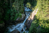 mountain waterfall in the Polish Tatra Mountains
