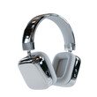© Oleksii - Sleek metallic headphones with cushioned earpads