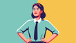 © 4Max - Confident professional woman in colorful retro style