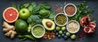 © Manik - A vibrant assortment of fresh fruits vegetables nuts and seeds for healthy eating