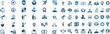 © Pixel_Forge - Collection of monochrome blue business and success related concept icons representing ideas strategy goals achievement and professional development themes