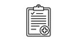 © Tanvir - Medical Record Clipboard with Health Checklist and Patient Care Icon