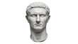 © PICSPRO - Roman emperor bust isolated PNG on transparent background, marble sculpture of a caesar for history and art projects, no background