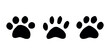 © Daria Shane - Set of hand drawn cute cat's paw Cat, dog, animal footprint in doodle style Single element for print, web, design, decor, greeting cards, children's prints