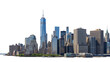 © Nusrat - New York City skyline with skyscrapers isolated on white background