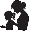 © MDHABIBUR - Silhouette of Woman and Child Embracing embrace
