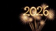 © Concept Studio - Golden fireworks illuminate the year 2026 with a celebratory and bright new beginning