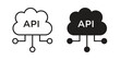 © iconic - API icons or logo design isolated sign symbol vector illustration - high quality line style vector