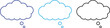 ©  Ripon - Cloud Thought Bubble outline Icons Set