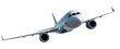 © babu - White airplane flying in the sky aircraft transportation isolated on a transparent background