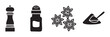 © BraveSpirit - Cooking seasoning and spice icons collection showcasing essential kitchen ingredients and tools for culinary arts and food preparation.