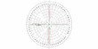 © Roni - Detailed polar plot with radial grid and indicator markings for signal analysis