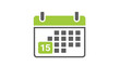 © Mark - Minimalist calendar icon with green accents for date organization