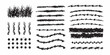 © Kabita - Collection of black and white sketches depicting various barbed wire and brush patterns