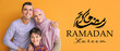 © Pixel-Shot - Portrait of Muslim family on color background