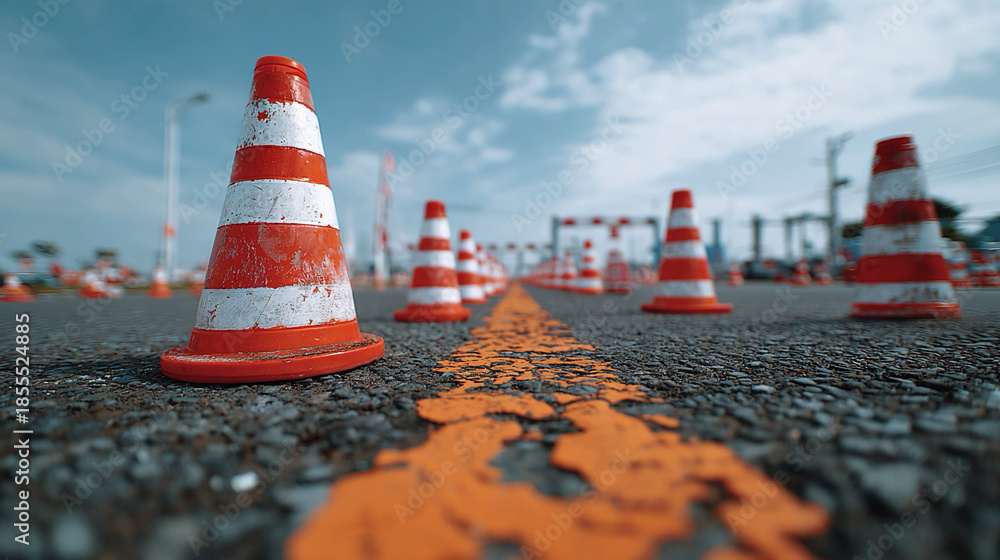 Fall Risk Cone Environmental hazard cones manufactured for strong visual zoning ...