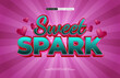© EkaRangga - sweet spark editable text effect for romantic design