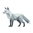 © Creative_art - Geometric Arctic Fox Low Poly Style Illustration.
