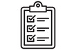 © MdOmar - Checklist silhouette icon vector illustration