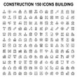 © Elzayady - Extensive collection of 150 construction icons for building projects