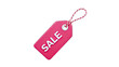 © sanjaya - Pink Sale Tag Isolated on White Background