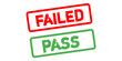 © Nafish - Pass vs Failed Stamp Labels – High-Quality Exam Result Status Icons for Tests, Verification & Evaluation Reports