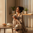 © jockermax3d - Mindful woman enjoying sunlit morning