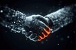 © wpw - A partnership rooted in trust leads business teams into collaboration with a handshake marking a transformative merger alliance