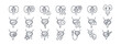 © YEVHENIIA - Urology icon set featuring kidney disease, bladder conditions, and prostate health symbols in clean line style for medical websites and healthcare applications. Vector. Editable stroke