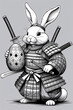 © ellinanova - Samurai Bunny Easter Warrior
