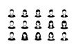 © mahafuza - Business Avatar Icon Set Professional User Profiles, Corporate Team Silhouettes, and Social Media Design