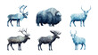 © Frodo - Geometric wildlife: low poly arctic animals collection