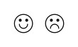 © Jan - Happy and sad face emotions vector illustration