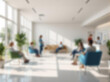 © djjeep_design - Blurred medical interior background for web header, banner or poster. Features a modern clinic foyer with daylight, Gaussian blur and blurry bokeh for a professional healthcare business design