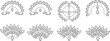 © IconicCreations - Set of office floor plan icons auditorium seating arrangements and conference room layouts cad drawing flat vector illustration for architecture