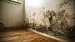 © Oleh - Black mold growing on house wall causing damp damage