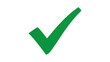 © Rahima - Green checkmark on white background isolated on transparent background