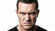 © Morbeck - Close-up portrait of an angry man with furrowed brow and intense gaze
